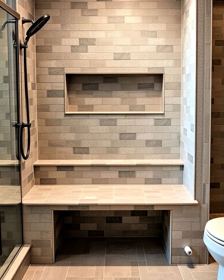 multi tiered tile bench
