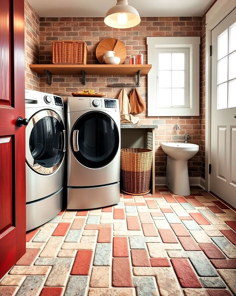 multicolored brick mosaic
