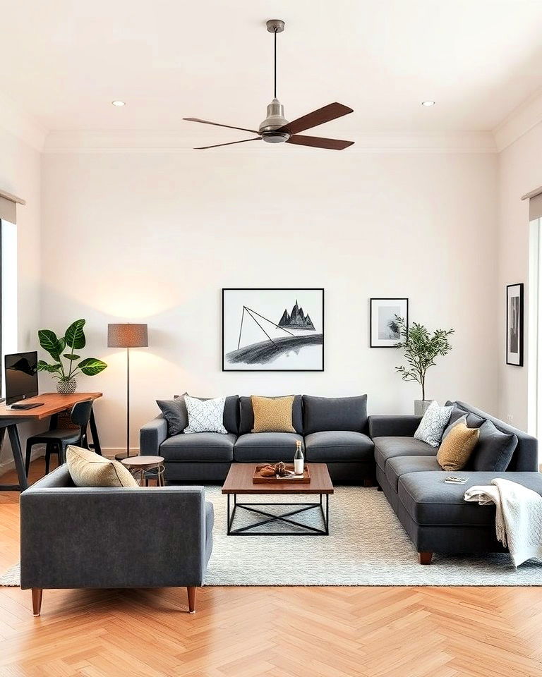 multifunctional space living room