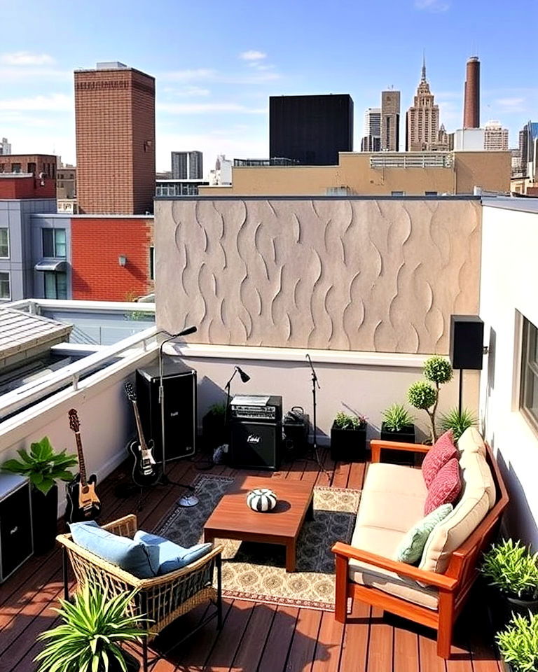 music lover’s rooftop