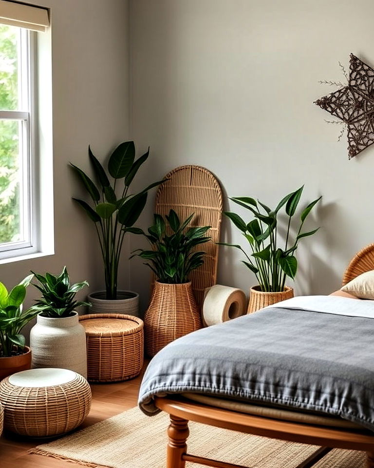 natural elements to enhance massage room