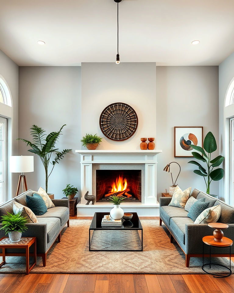 natural focal point feng shui living room