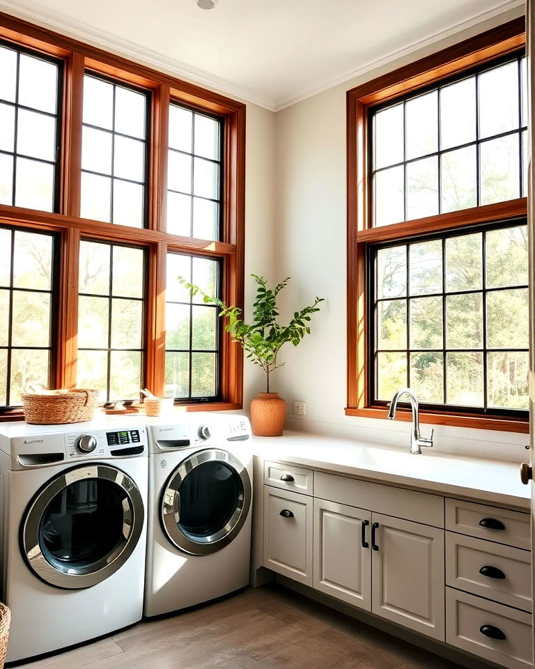 natural light with large windows
