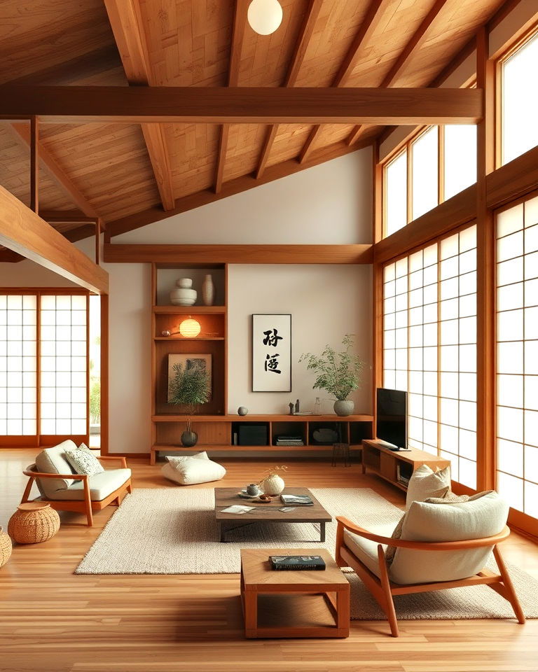 natural wood accents for warmth