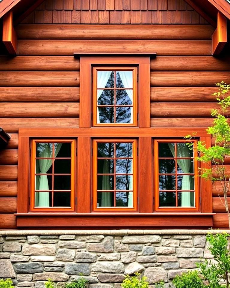 natural wood trim