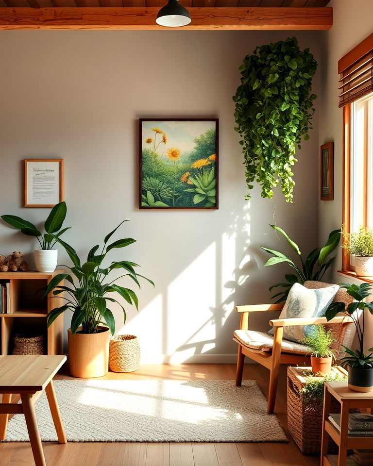 nature inspired space to add calm