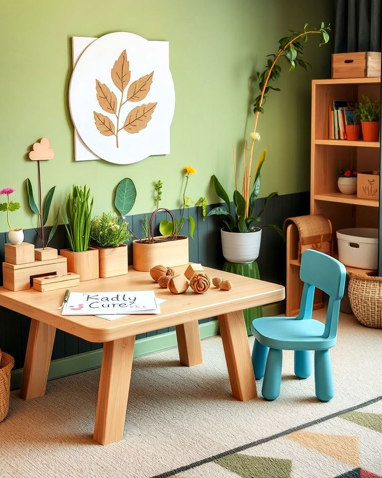 nature themed activity area
