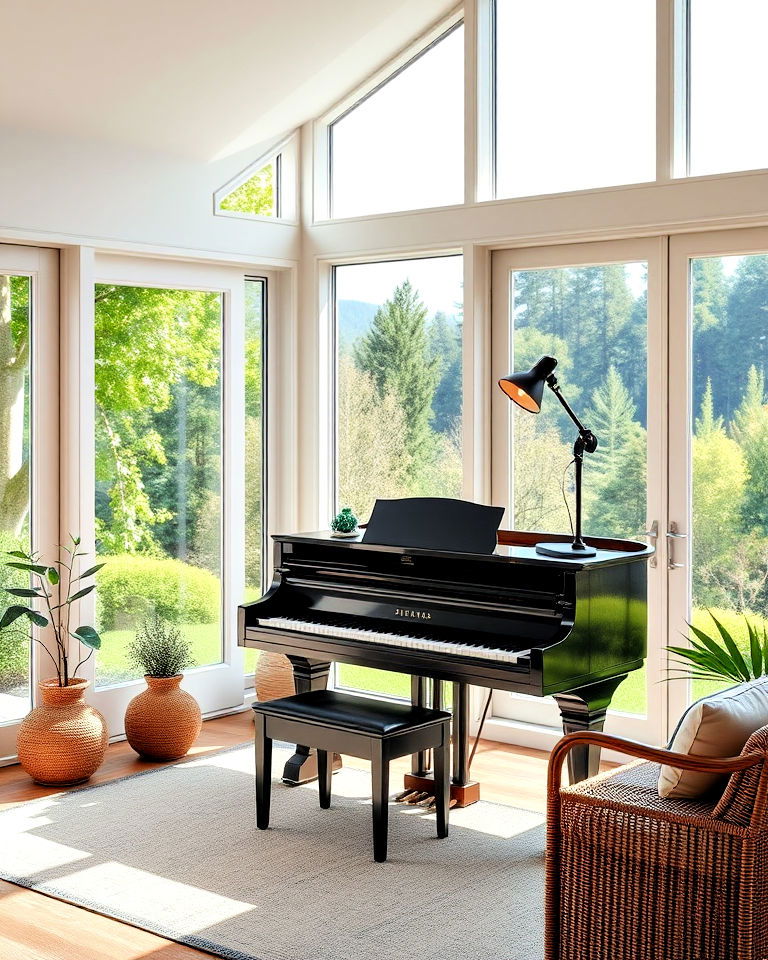 nature view piano room