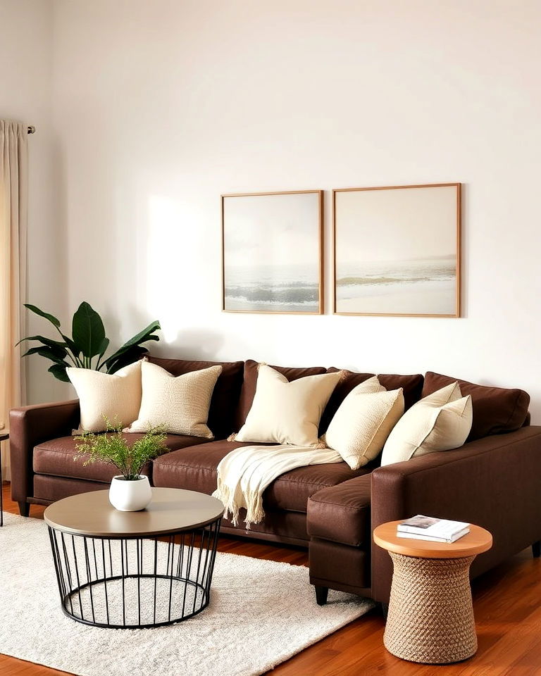 neutral accents living room idea