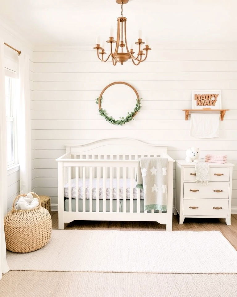 neutral color palette farmhouse nursery