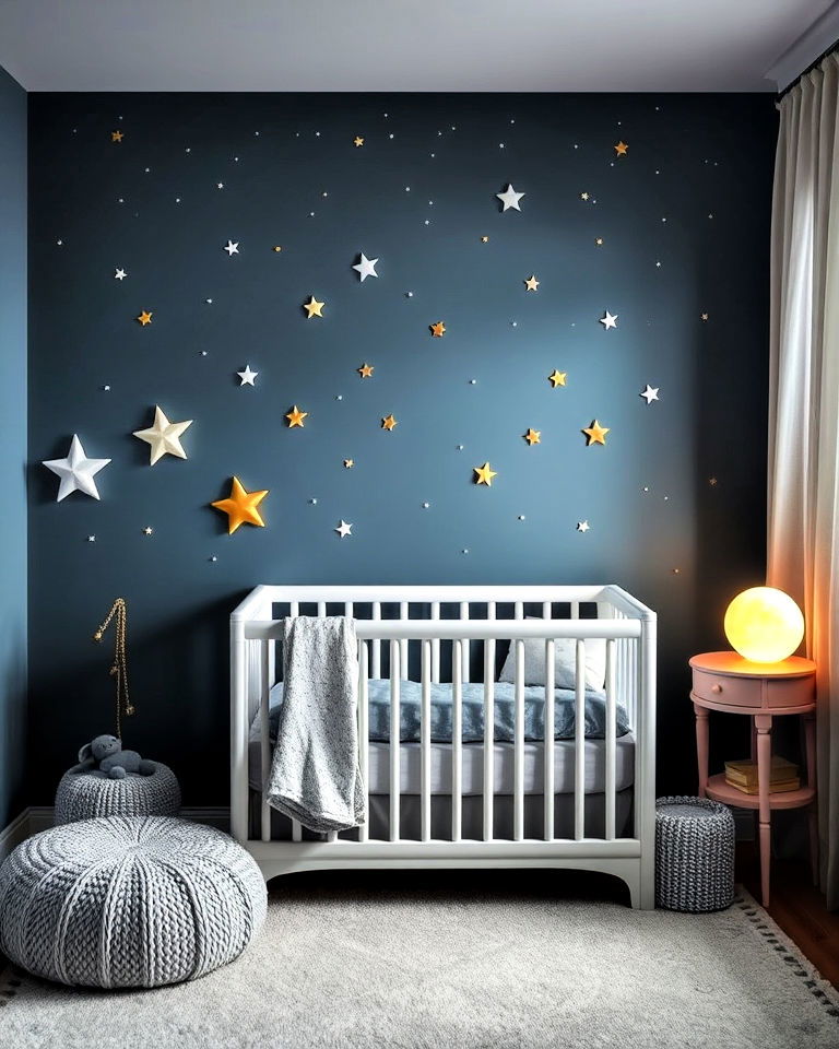 night sky inspired baby room