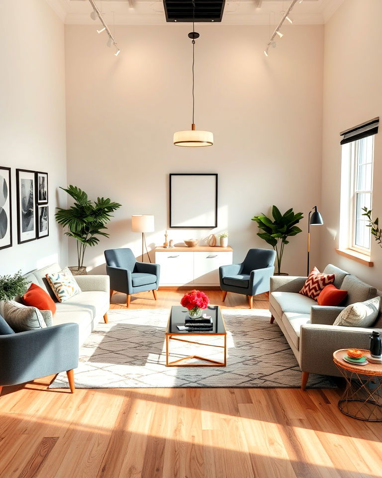 open floor plan therapist office design