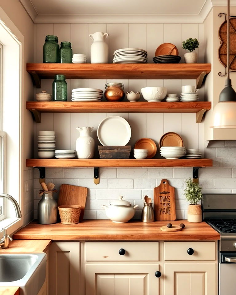 open shelving