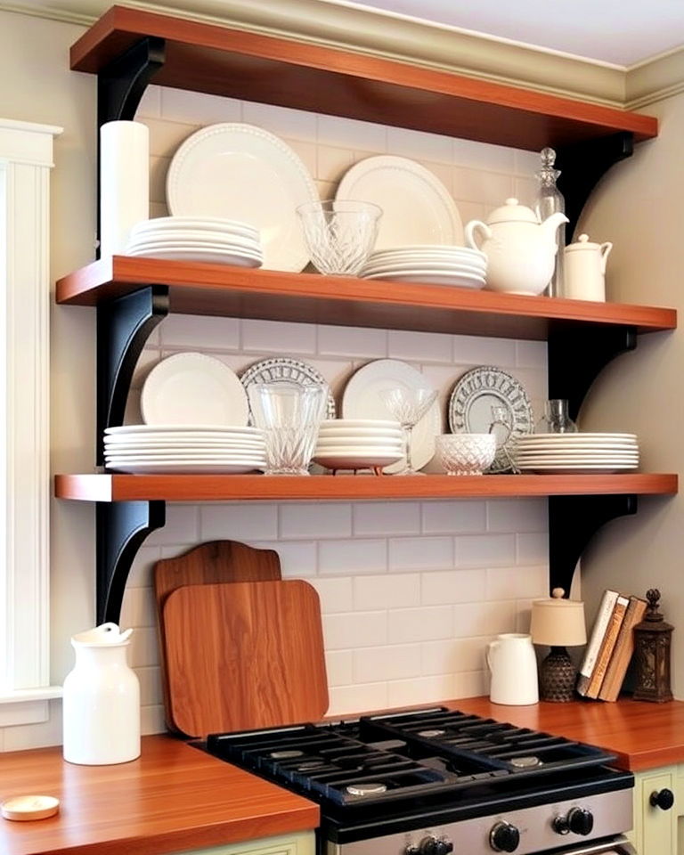open shelving