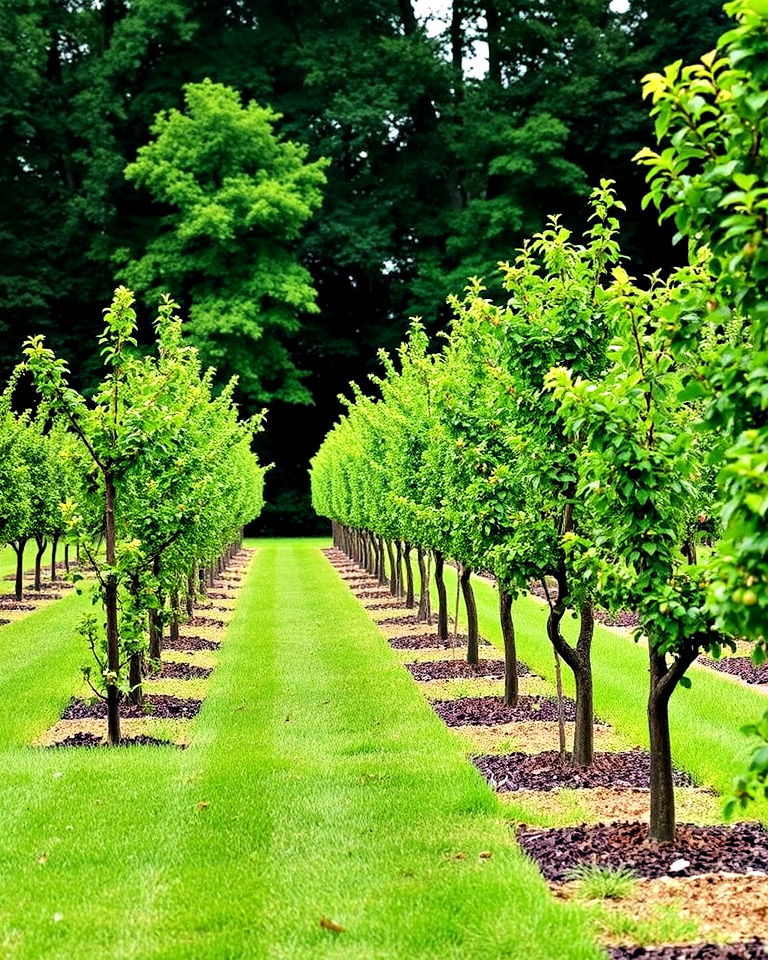 orchard row planting