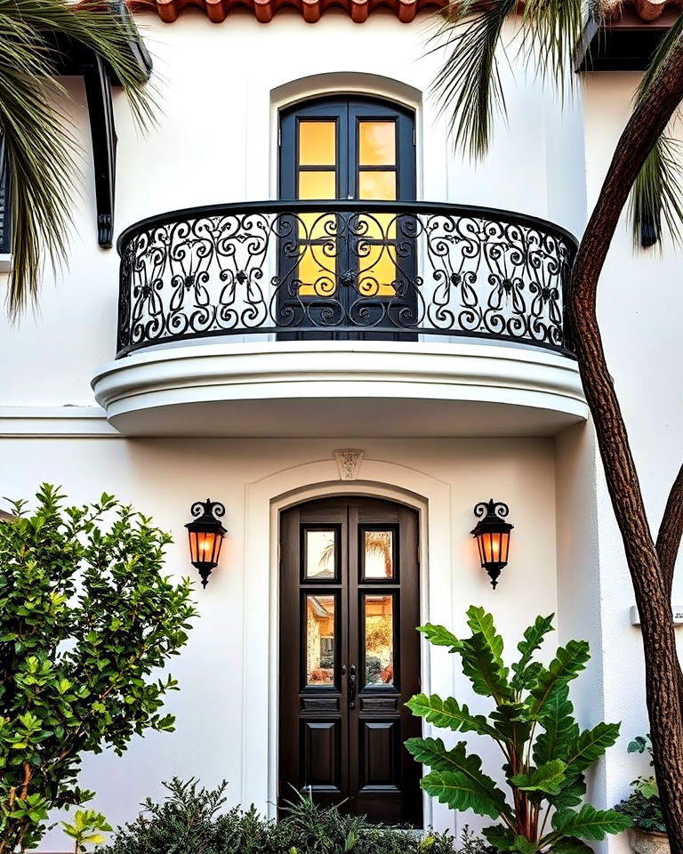 ornamental wrought iron accents