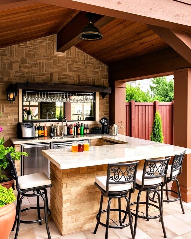 outdoor bar addition