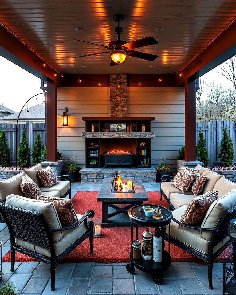 outdoor cigar lounge