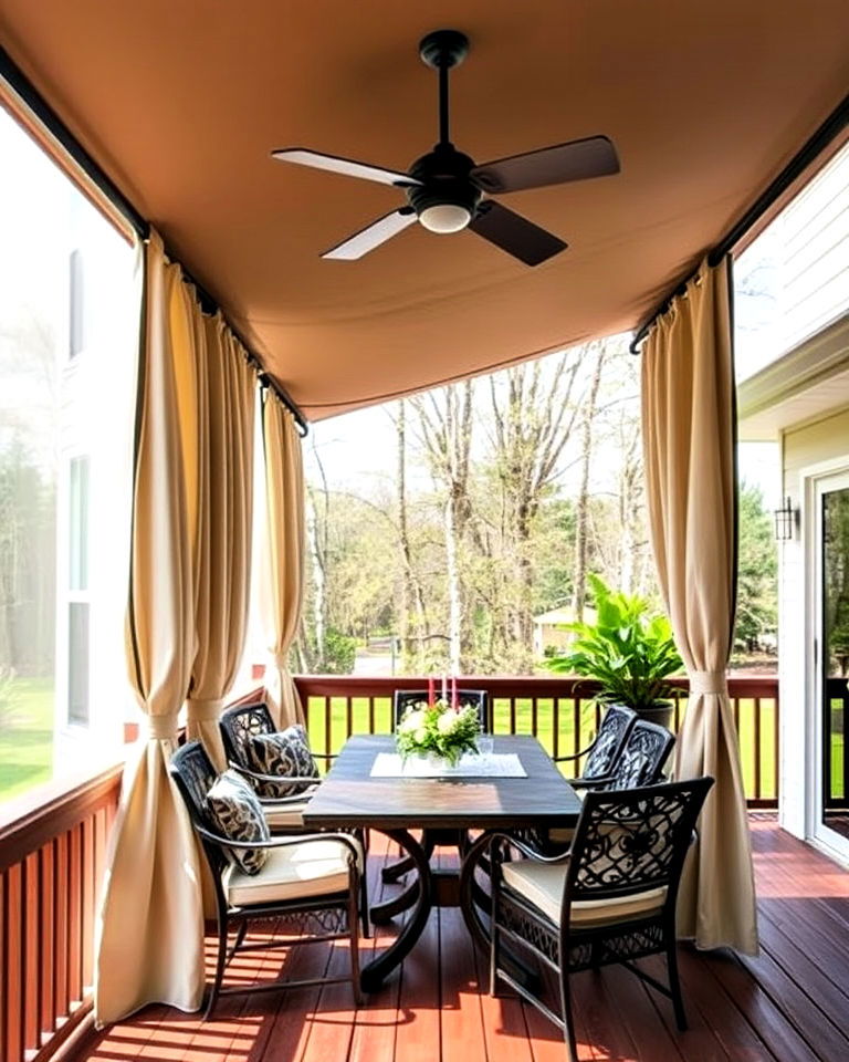 outdoor curtains with a canopy