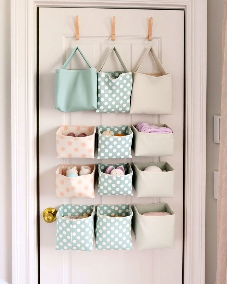 over the door hanging storage bins
