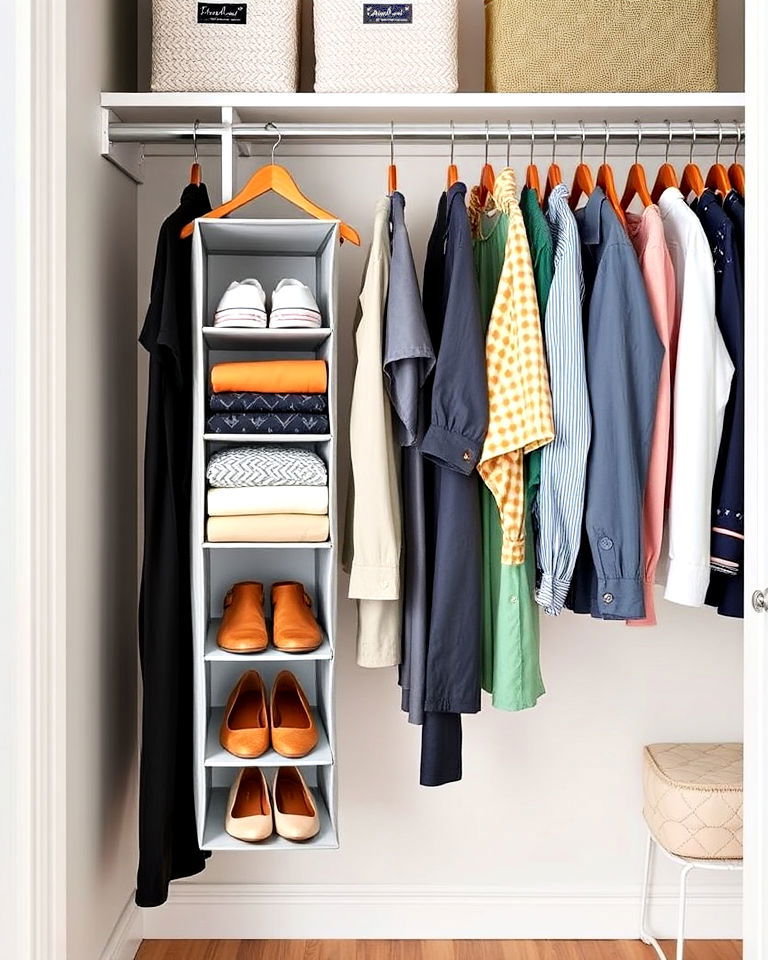 over the rod hanging organizer