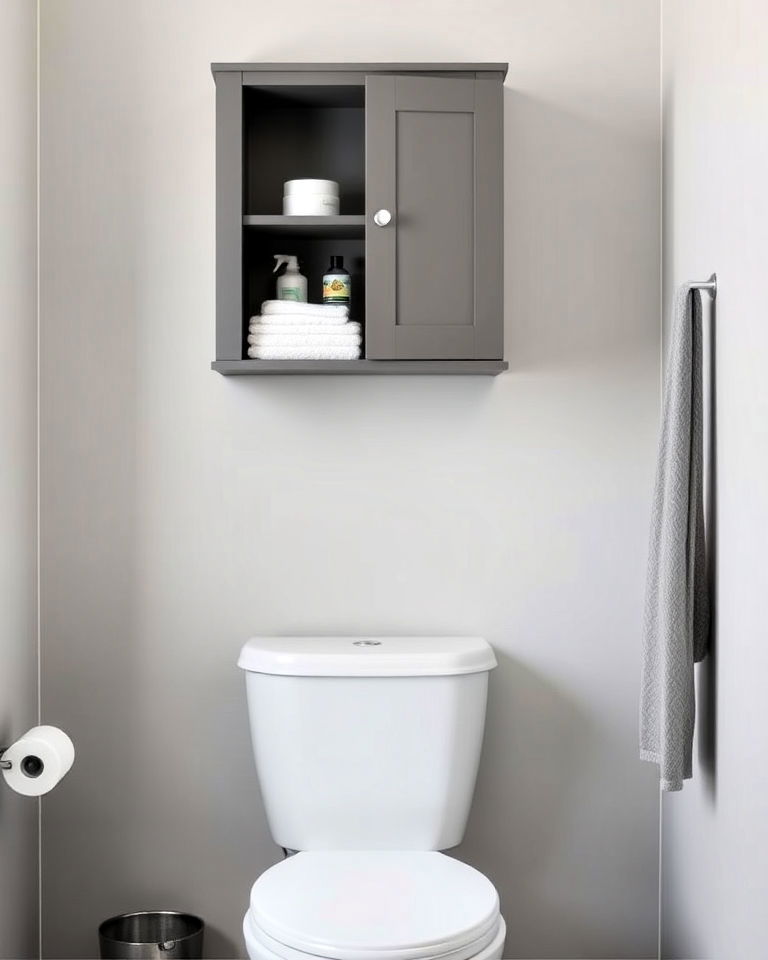 over the toilet sleek floating cabinet