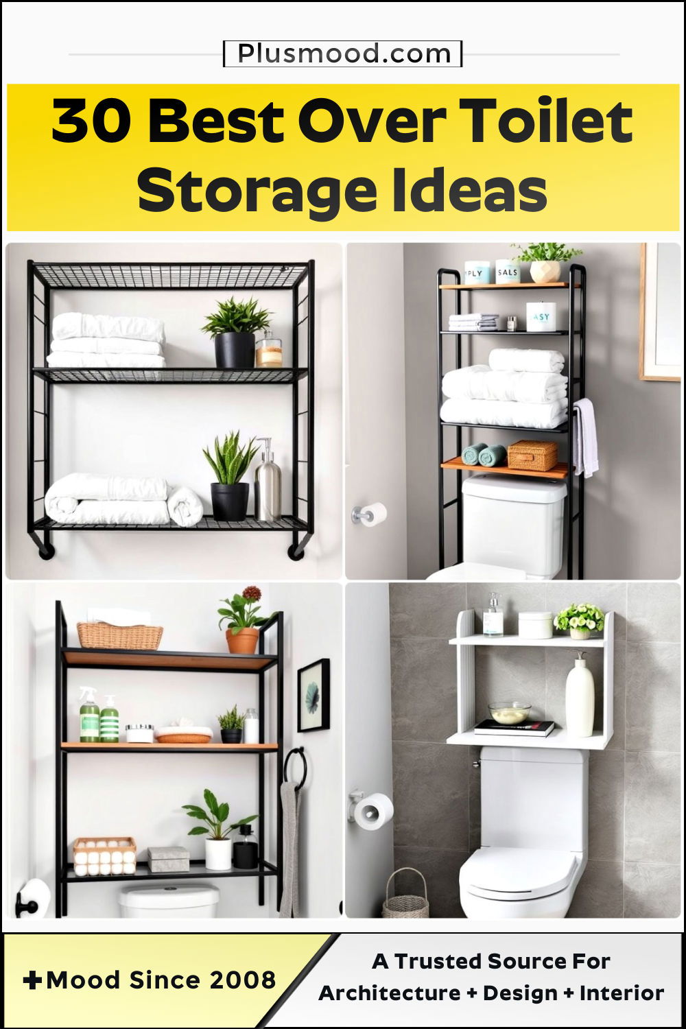 over toilet storage ideas and inspiration