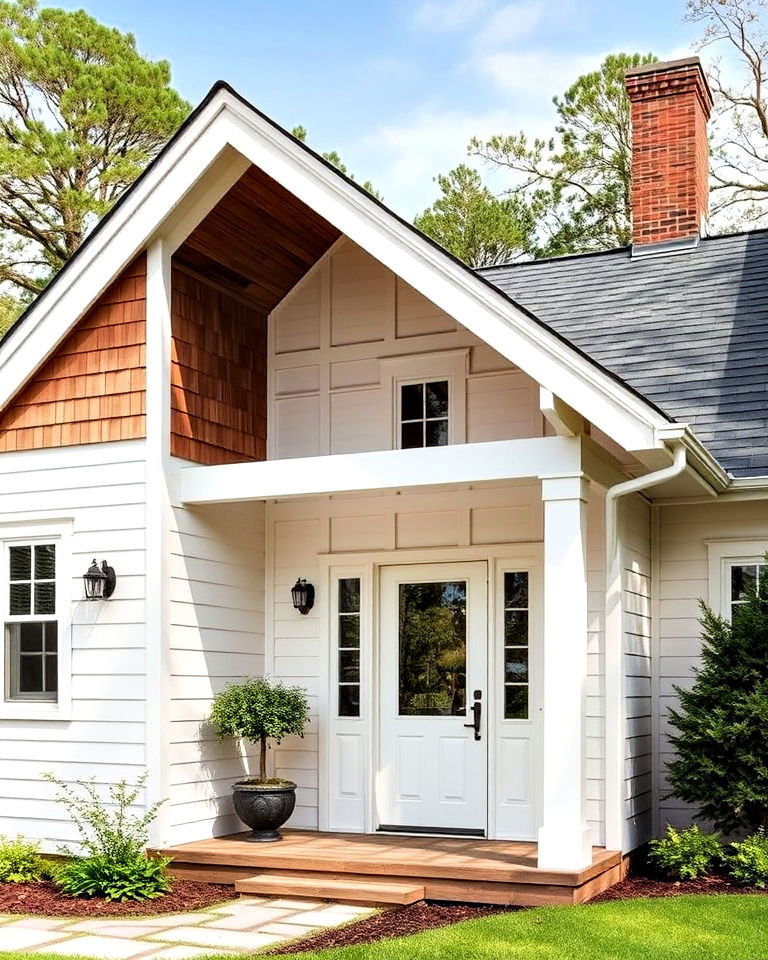 overhanging rooflines