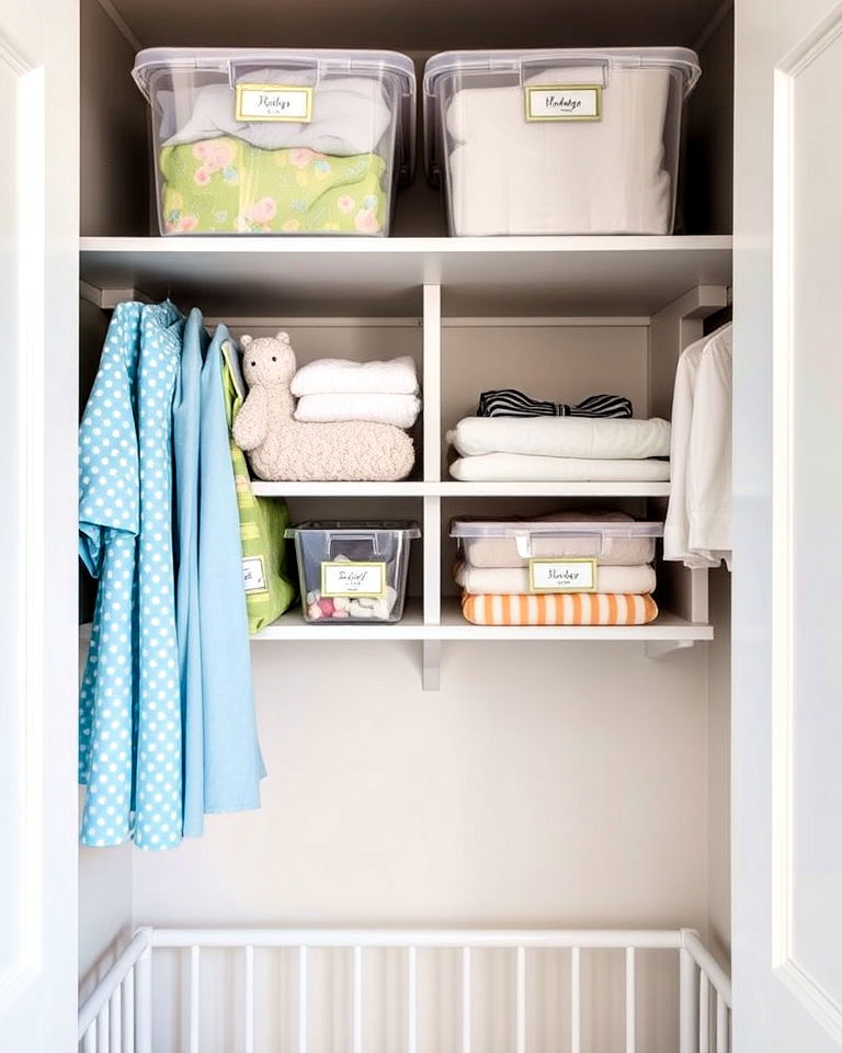 overhead nursery storage for less used items