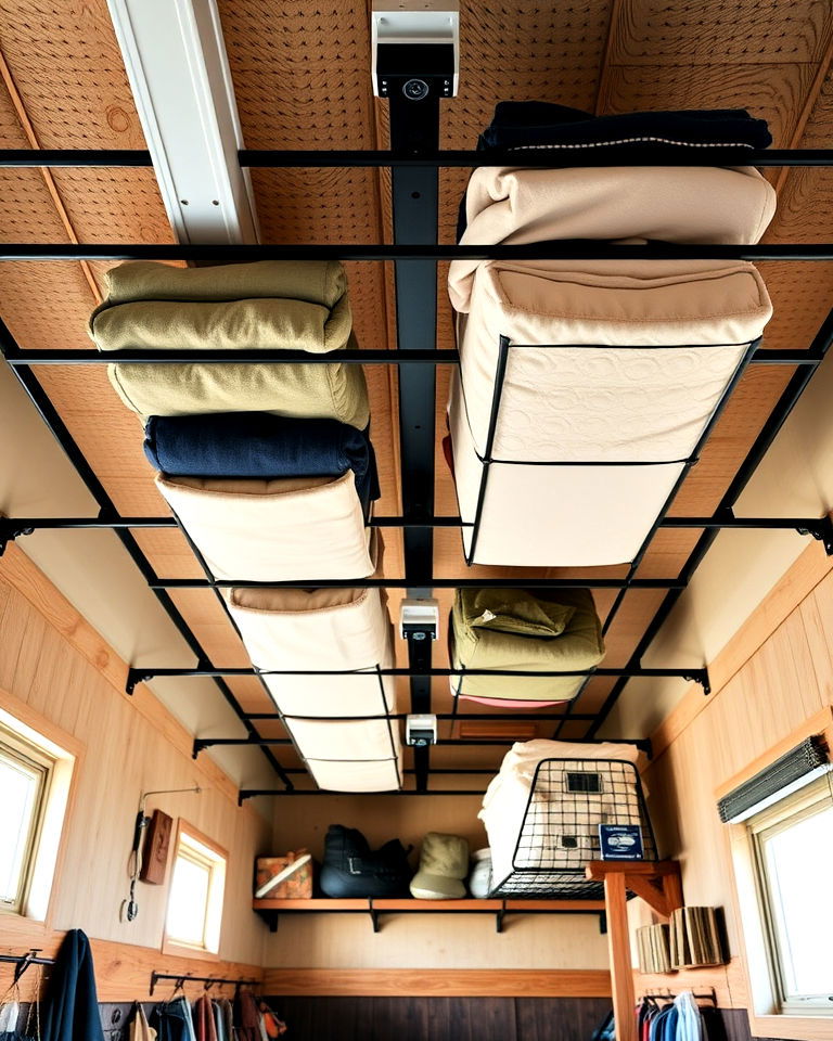overhead storage racks
