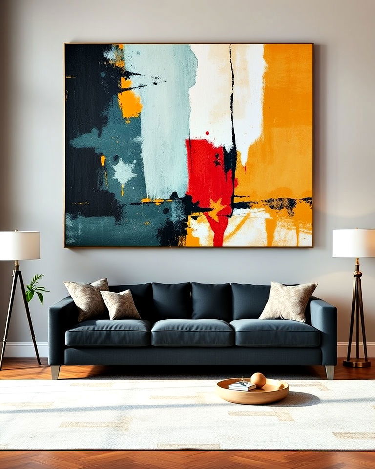 oversized abstract wall art