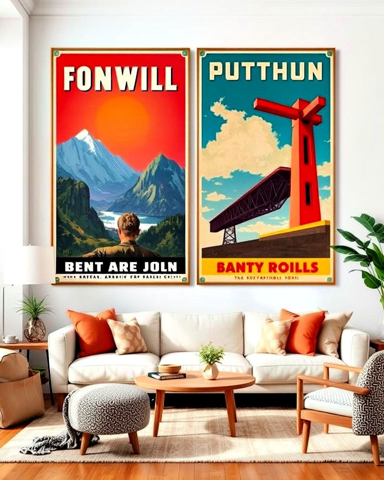 oversized vintage posters art