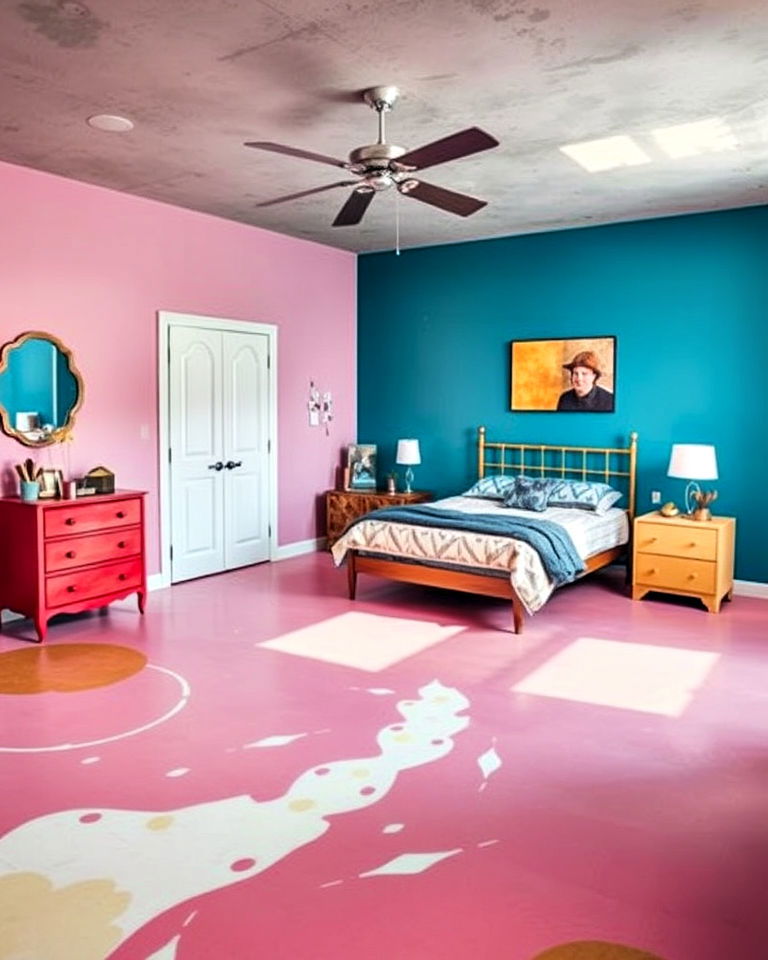 painted concrete floors