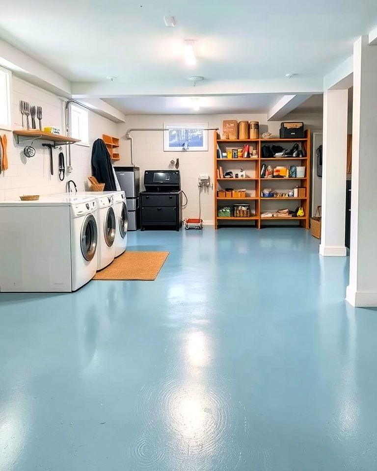 painted concrete