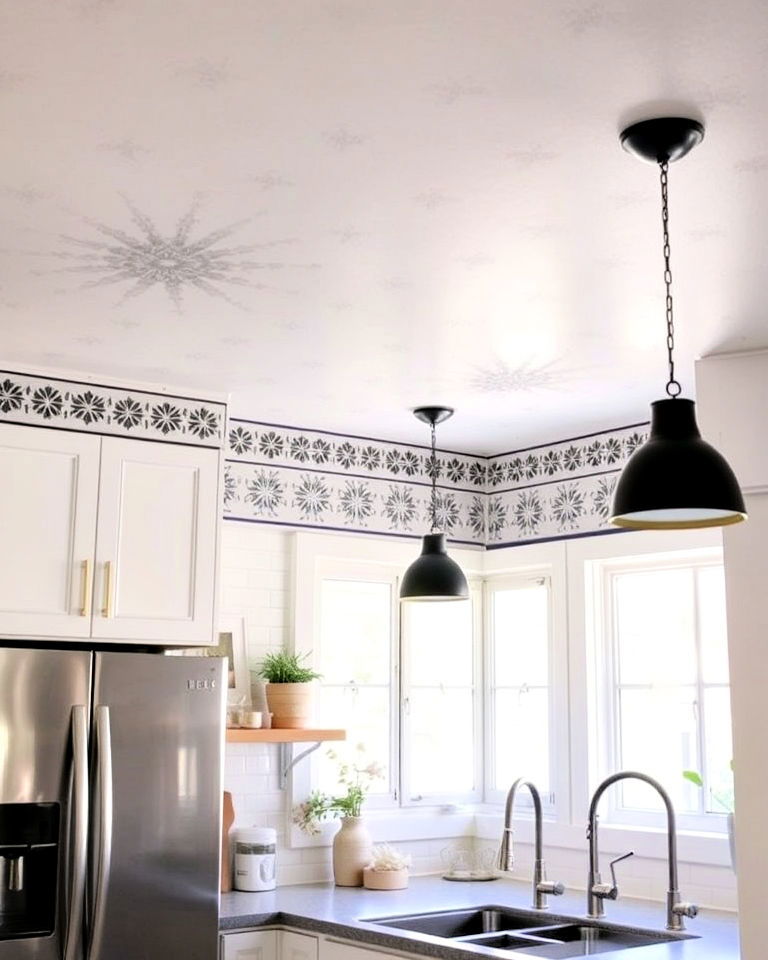 painted stencils for a unique look
