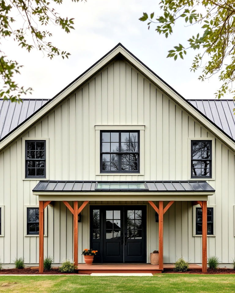 painted wood and shiplap style for barndominiums