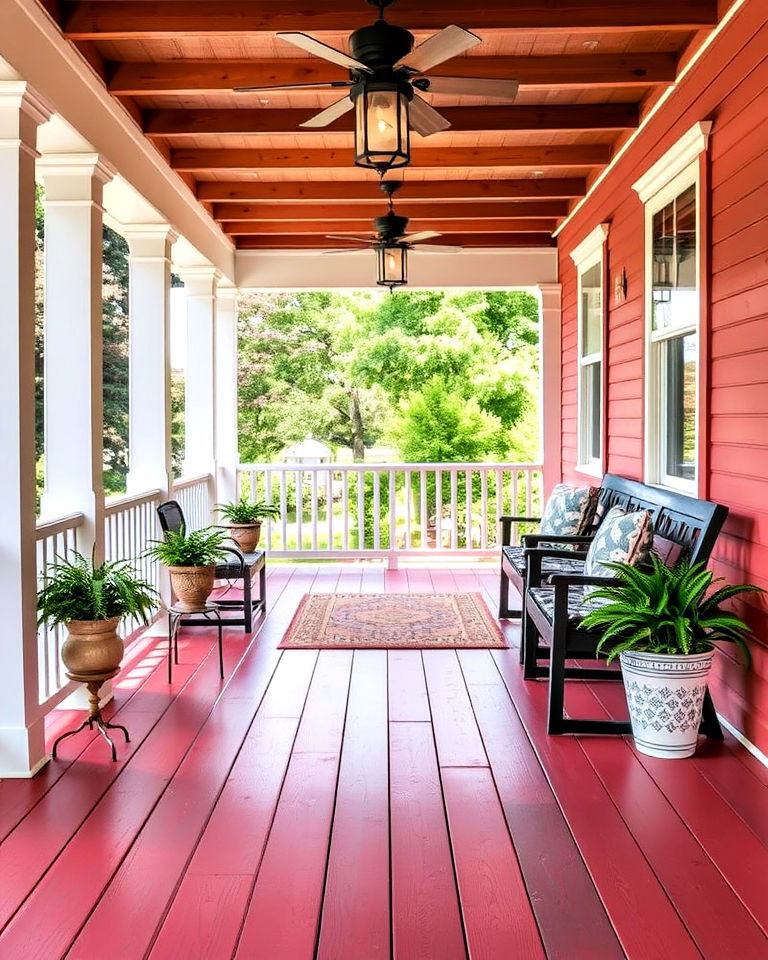 painted wood flooring