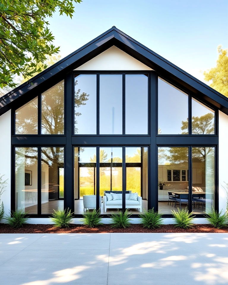 panoramic black windows