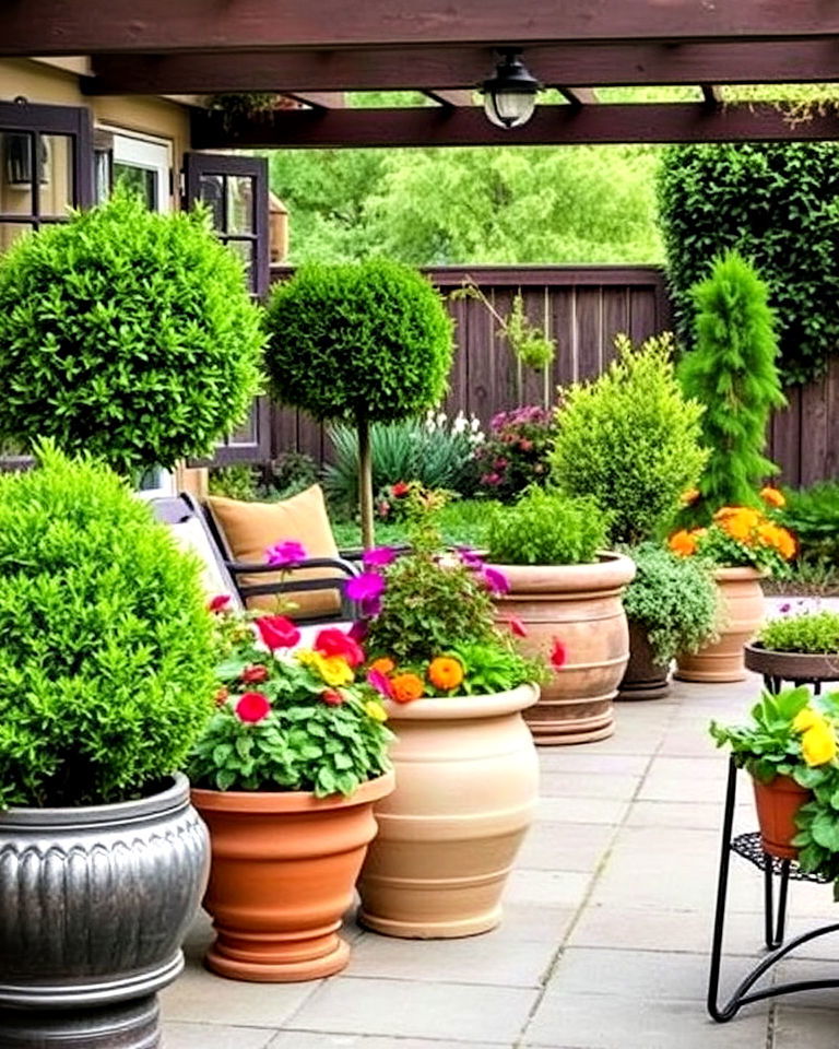 patio container garden