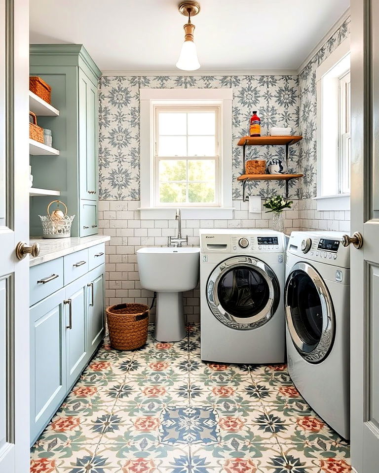 patterned cement tiles to add character