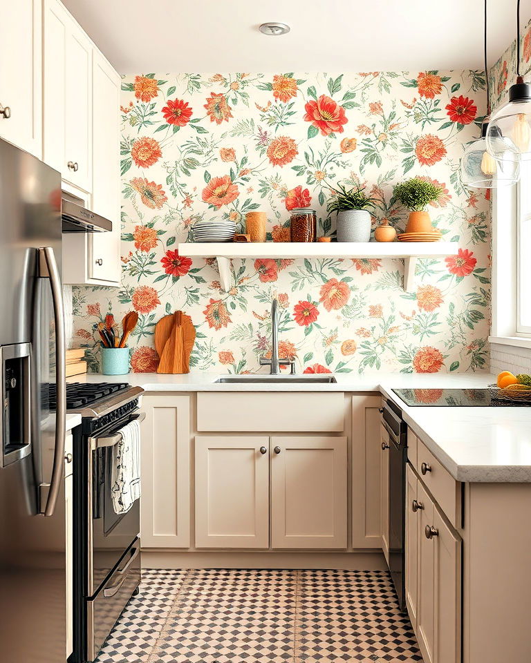 patterned wallpaper
