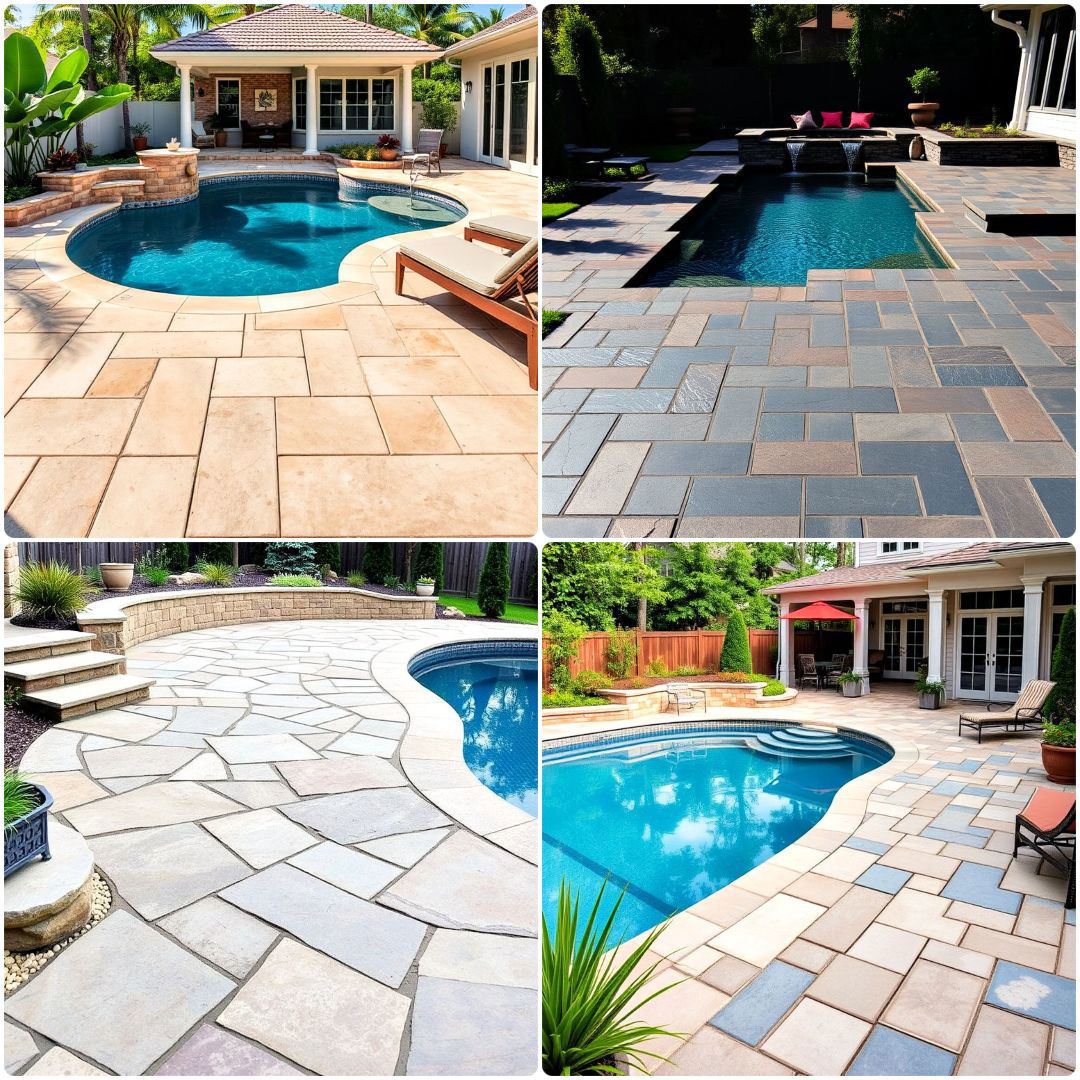 pavers around pool ideas