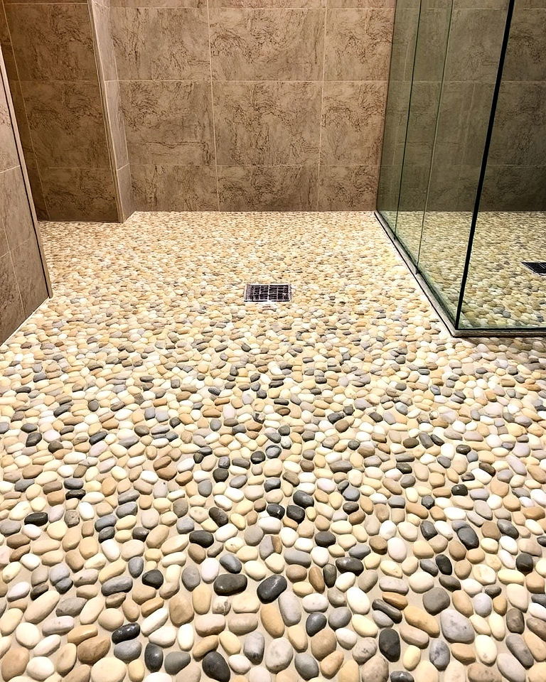 pebble stone flooring
