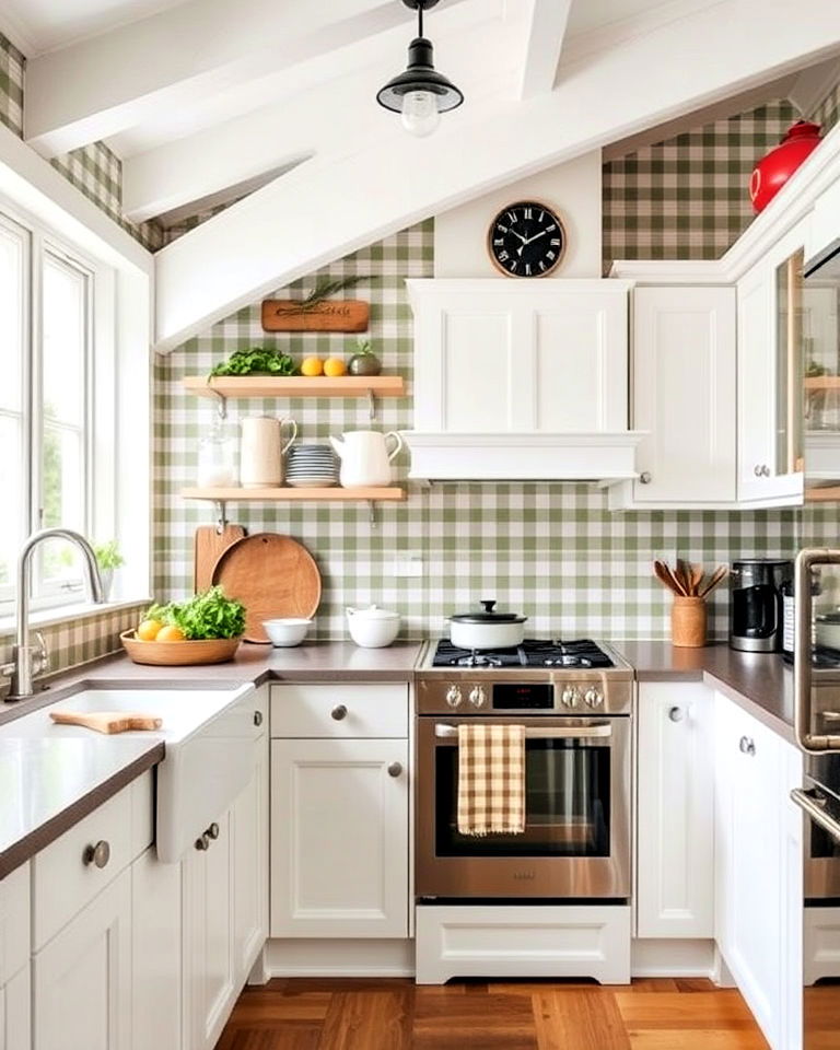 plaid or gingham patterns wallpaper