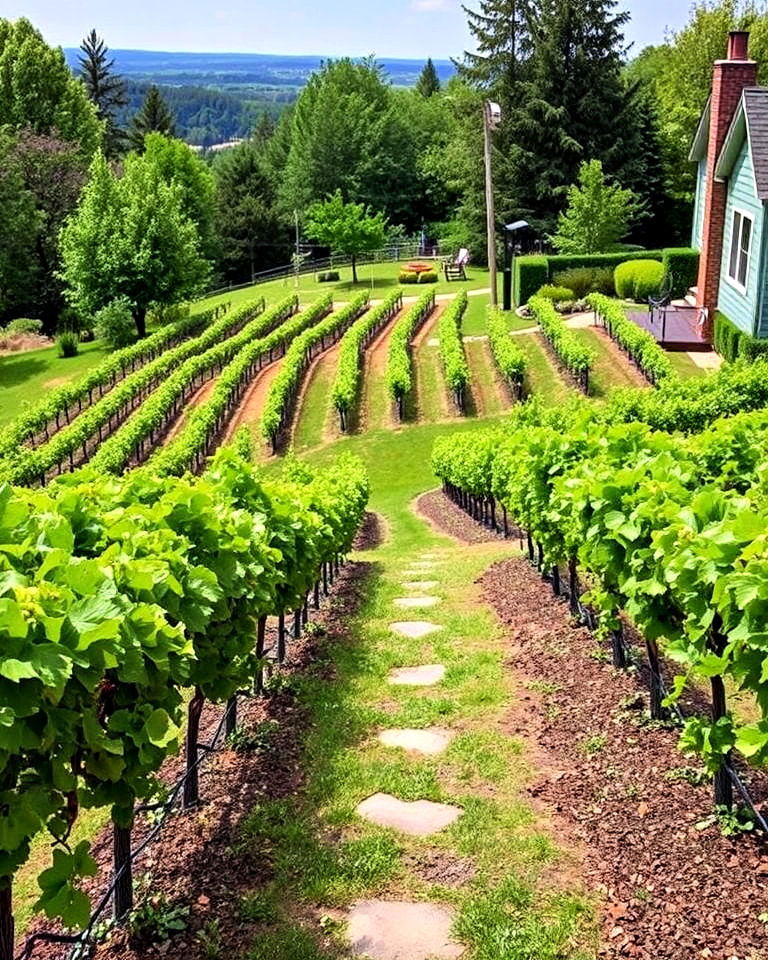 plant a vineyard on the slope