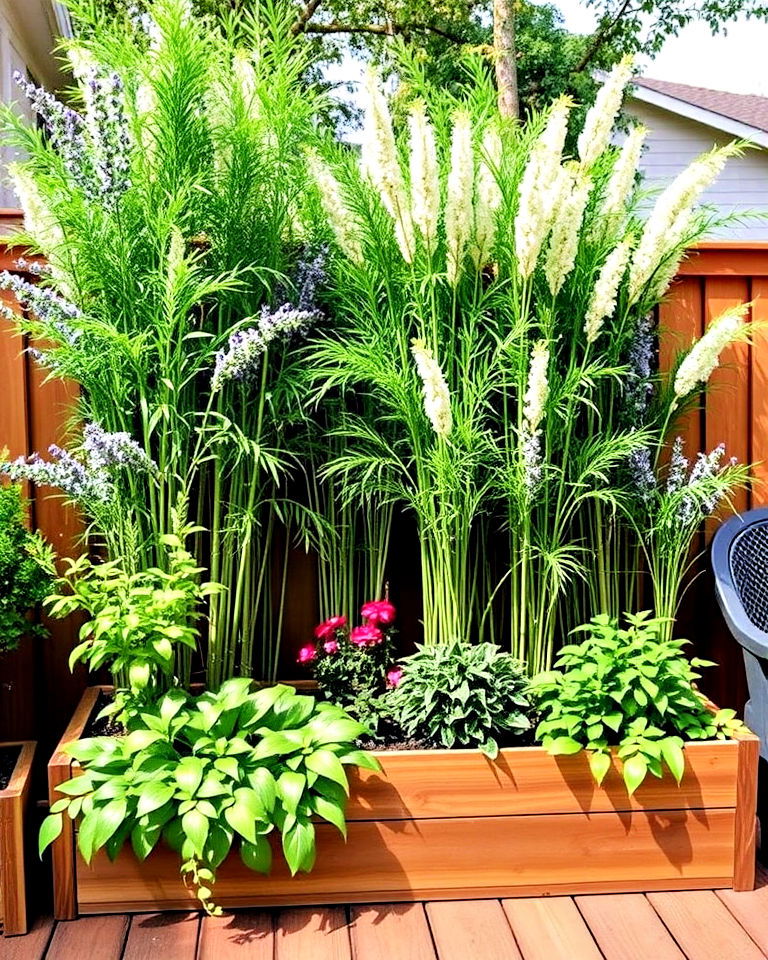 plant box divider to block neighbors