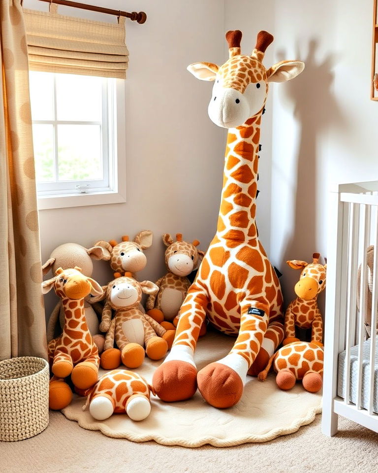 plush giraffe toy corner