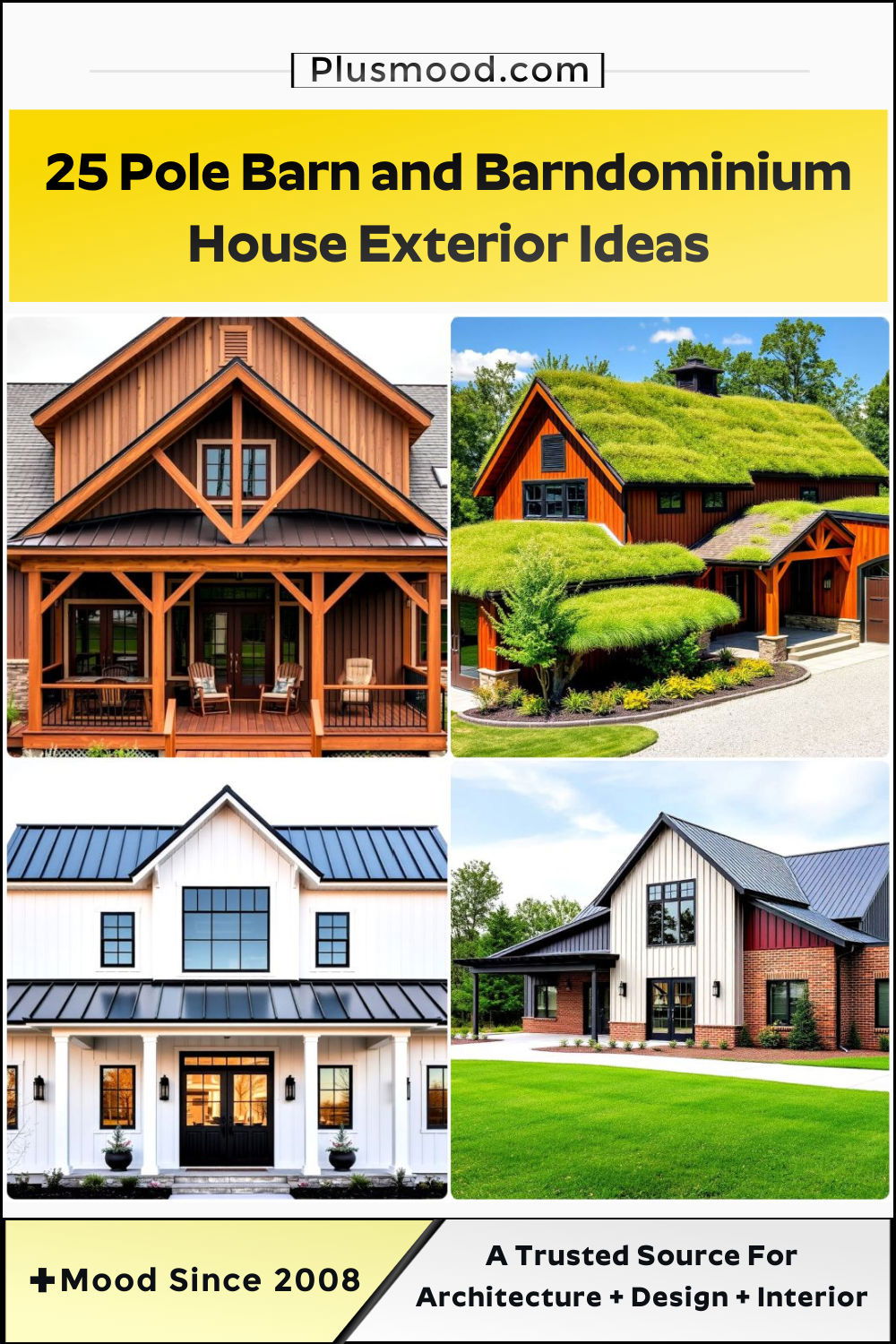 pole barn and barndominium house exteriors ideas