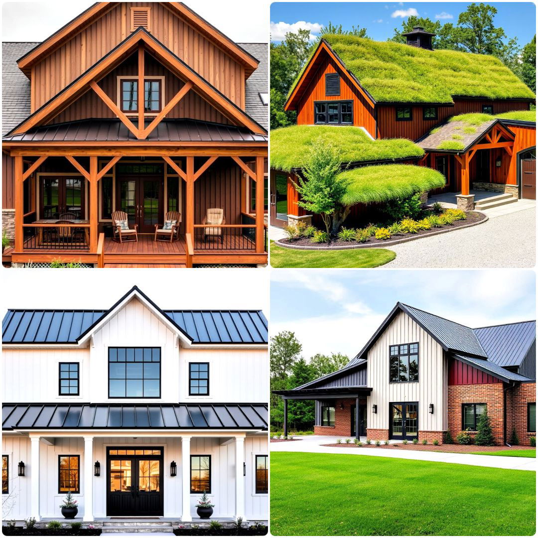 pole barn and barndominium house exteriors