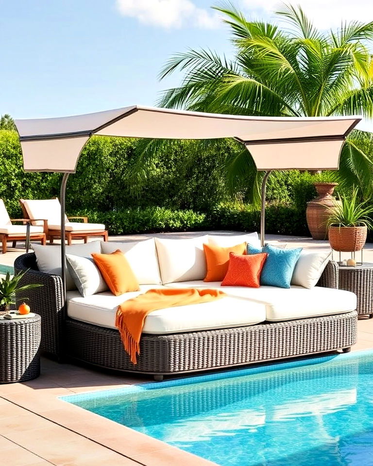 poolside oversized daybed